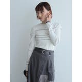 オープンスリーブボーダーニット | LADYMADE | 詳細画像2 