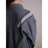 アシメリブライン切替シャツ | LADYMADE | 詳細画像6