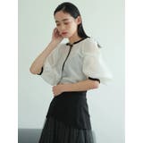 バイカラーボリュームシアーブラウス | LADYMADE | 詳細画像4 