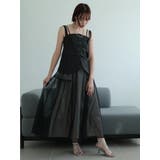 ミックス1 | レイヤードキャミ×メッシュスカートセット | LADYMADE