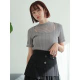 スリットシアーレイヤードラメニット | LADYMADE | 詳細画像1 