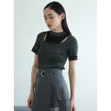 スリットシアーレイヤードラメニット | LADYMADE | 詳細画像18 