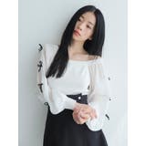 リボンスリーブドッキングニット | LADYMADE | 詳細画像2