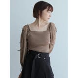 リボンスリーブドッキングニット | LADYMADE | 詳細画像9