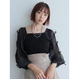 リボンスリーブドッキングニット | LADYMADE | 詳細画像31