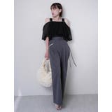 アシメリボンポケットタックワイドパンツ | LADYMADE | 詳細画像33 