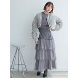 ラメチュールフリルティアードスカート | LADYMADE | 詳細画像15