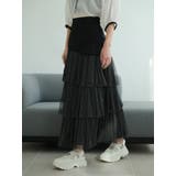 ラメチュールフリルティアードスカート | LADYMADE | 詳細画像34