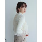 チュールフリル×シアーカフスリブニットセット | LADYMADE | 詳細画像3