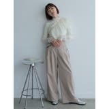 チュールフリル×シアーカフスリブニットセット | LADYMADE | 詳細画像6