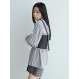 シャーリングシャツ×ニットビスチェセット | LADYMADE | 詳細画像3