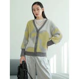 ラメフェザージャガードニットカーディガン | LADYMADE | 詳細画像2 