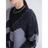 ラメフェザージャガードニットカーディガン | LADYMADE | 詳細画像26 