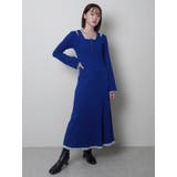 フロントジップレイヤードニットワンピース | LADYMADE | 詳細画像4