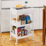 キッチンワゴン 3段 木天板 | livingut | 詳細画像12 