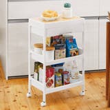 キッチンワゴン 3段 木天板 | livingut | 詳細画像13 