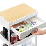 キッチンワゴン 3段 木天板 | livingut | 詳細画像19 