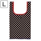エコバッグ L ポルカブラック | livingut | 詳細画像1 
