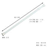 突っ張り棒 取付幅：42～66cm ミニS | livingut | 詳細画像4 