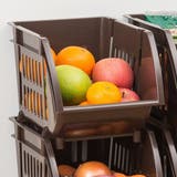 キッチン収納 スリム 積み重ねバスケット | livingut | 詳細画像7 