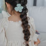 ヘアクリップ ニットリボンクリップ&ヘアゴムセット ベビー | livingut | 詳細画像12