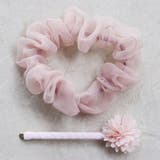 ヘアピン シュシュ チュールフラワーピン&シュシュセット | livingut | 詳細画像8