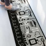 キッチンマット ナチュラル キッチンツールプリントキッチンマット | livingut | 詳細画像20