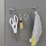 キッチンツールフック マグネット付5連フック ステンレス | livingut | 詳細画像10