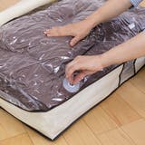 圧縮袋付収納ケース バルブ式ふとん一式圧縮袋 ソフトケース付 | livingut | 詳細画像12 