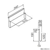 長押ラック用 クリアポケット オプションパーツ | livingut | 詳細画像2