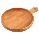 木製食器 ハンドル付プレート17cm ウッドブレス | livingut | 詳細画像5 