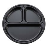 仕切り付プレート 直径23×高さ2cm メタリックブラック | livingut | 詳細画像2 