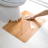 トイレマット 吸着 拭けるトイレマットウッド | livingut | 詳細画像5