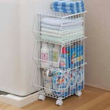 キッチンバスケット 上にも物が置けるスタッキングバスケット3段 日本製 | livingut | 詳細画像5