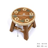 ラウンドスツール コロネット 木製 | livingut | 詳細画像3 