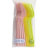 フォーク 10本入り 日本製 フォーク 食器 カトラリー プラスチックフォーク | livingut | 詳細画像2