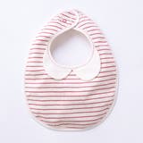 スタイ 丸襟おめかしスタイ ボーダー | livingut | 詳細画像1