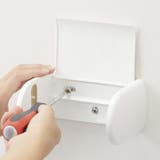 トイレ収納 トイレットペーパーホルダー上ラック 2段 | livingut | 詳細画像8 