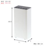 包丁スタンド キッチンナイフ＆ハサミスタンド ホワイト | livingut | 詳細画像3 