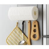 冷蔵庫サイドラック 冷蔵庫サイドペーパー＆ラップホルダー 抗菌 | livingut | 詳細画像5 