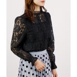 【春アイテム】9分袖レースシアーブラウス | CLOTHY | 詳細画像14 