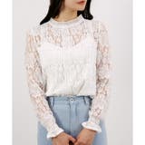 オフホワイト | 【春アイテム】9分袖レースシアーブラウス | CLOTHY