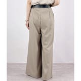 【2025SS新作】ベルト付きワイドタックパンツ | CLOTHY | 詳細画像22 