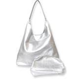 【2025SS新作】A4収納可！ミニバッグ付きトライアングルトートバッグ | CLOTHY | 詳細画像2 