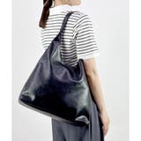 ブラック | 【2025SS新作】A4収納可！ミニバッグ付きトライアングルトートバッグ | CLOTHY