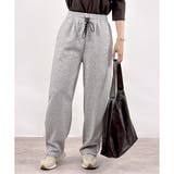 杢グレー | 【あったか裏ボアシリーズ】裏ボアスウェットバレルパンツ | CLOTHY