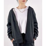 チャコール | 【あったか裏ボアシリーズ】裏ボアフルジップパーカー | CLOTHY