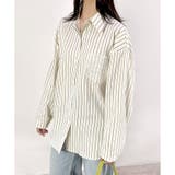 アイボリー | 【2025AW新作】シアーポケットストライプシャツ | CLOTHY