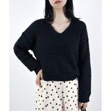 【2025AW新作】Vネックモールニットトップス | CLOTHY | 詳細画像2 