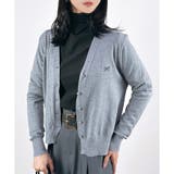 杢グレー | 【2025AW新作】リボン刺繍ニットカーディガン | CLOTHY